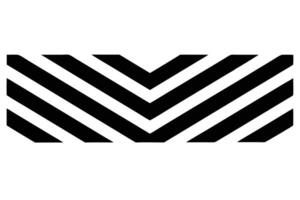 Black arrow series stroke width vector