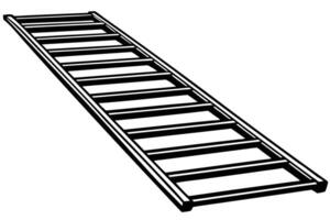 Ladder Line Icon Design vector