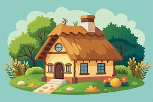 Modern house icon in flat style vector