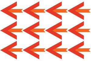 Seamless pattern of colorful boho arrows vector
