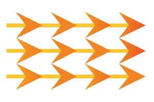 Flat Style Seamless Arrow Background Pattern textile vector