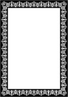 Black vintage frame line, vintage pattern, abstract frame, vector