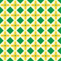 Simetric Green Yellow pattern vector