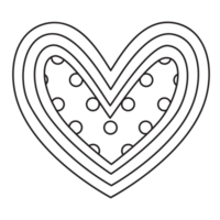 An image with a translucent background outline of many overlapping hearts and a small circle pattern on the innermost heart. png