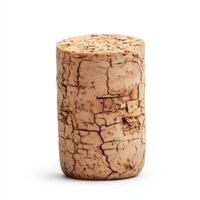 Cork stopper with intricate texture and natural patterns, showcasing its unique design and material photo