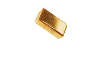 Falling gold bars, isolated, perfect for finance, website, and ads png