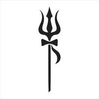 The symbol of the trinity is shown in black and white vector