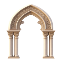 Isolated Arabic Arch Gate Image, High-Resolution, Background Removed, Architectural Detail, Design Element png