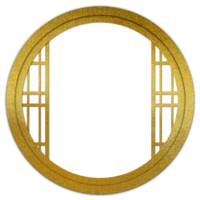 Golden Chinese New Year Decorative Frame png