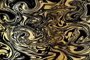 liquid effect canvas and gold and black marble vector