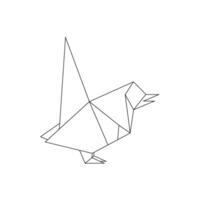 Finches, Goldfinch Polygonal Lines, can use for Logo, Pictogram, Bird Figure, Website, Apps, or Graphic Design Element vector