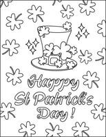 St Patrick's Day shamrock cap vector