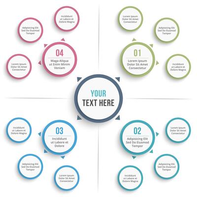 Absrtact mind map template