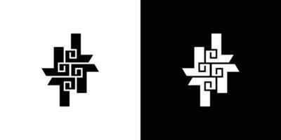 Unique and modern abstract T logo design vector