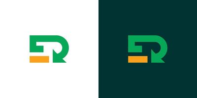 Recycle ER logo design is unique and modern vector