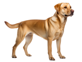 Labrador retriever side view isolated on transparent background png