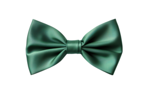 Green bow tie isolated on transparent background png