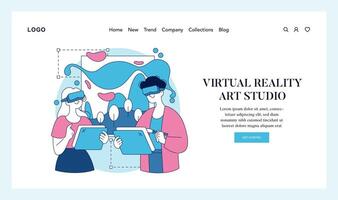 Automation In Creativity. Flat Illustration vector