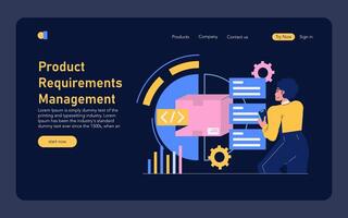 Development Process Automation. Flat Illustration vector