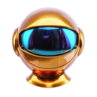 Glossy Virtual Reality Helmet on Transparent Background png