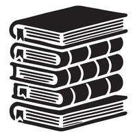 Stack of Books Silhouette Illustration Graphic vector