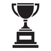 Elegant Trophy Cup Silhouette Graphic vector