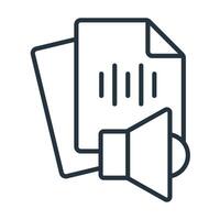 File Audio icons symbol with elements for infographic web vector