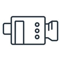Camera icons symbol with elements for infographic web vector