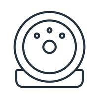 Webcam icons symbol white. elements for infographic web flat vector