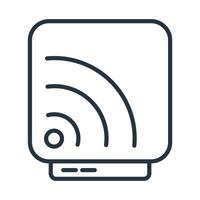 Rss icons symbol modern with elements for infographic web vector