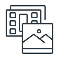 photo icons symbol modern with elements for infographic web vector