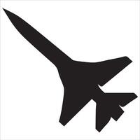 Flight Path of Missiles Silhouettes vector