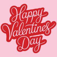 Bold and Playful Valentine's Typography vector