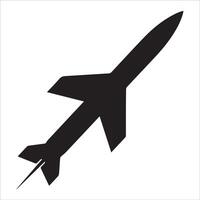 Assorted Missile Silhouettes in Motion vector