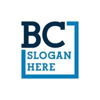 Minimal Initials Logo Letters B and C. BC Initial, BC Letter Logo vector