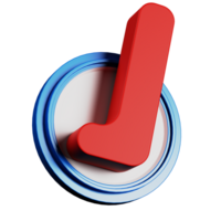 badge and red correct checked mark icon png