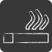 Icon Cigarette. related to Smoking symbol. chalk Style. design editable vector