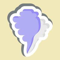 Sticker Sheel. related to Summer symbol. design editable vector