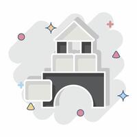 Icon Toy Kindergarten. related to Kindergarten symbol. comic style. design editable vector