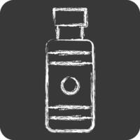 Icon Nicotine. related to Vape symbol. chalk Style. design editable vector