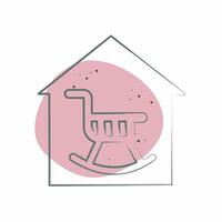 Icon Retirement. related to Retirement symbol. Color Spot Style. design editable vector