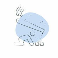 Icon Passive Smoking. related to Smoking symbol. Color Spot Style. design editable vector