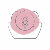 Icon Nest. related to Retirement symbol. Color Spot Style. design editable vector