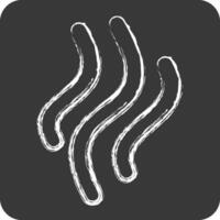 Icon Smoke. related to Smoking symbol. chalk Style. design editable vector