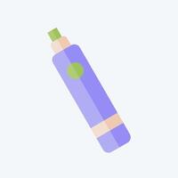 Icon Electronic Cigarette. related to Vape symbol. flat style. design editable vector