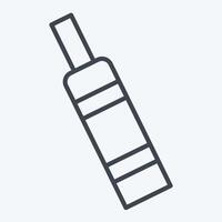 Icon CBD. related to Vape symbol. line style. design editable 1 vector