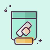 Icon Dentures. related to Retirement symbol. MBE style. design editable vector