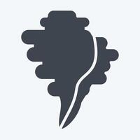 Icon Sheel. related to Summer symbol. glyph style. design editable vector