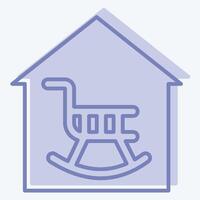 Icon Retirement. related to Retirement symbol. two tone style. design editable vector