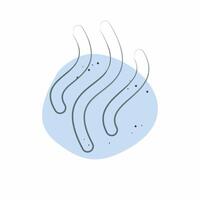Icon Smoke. related to Smoking symbol. Color Spot Style. design editable vector